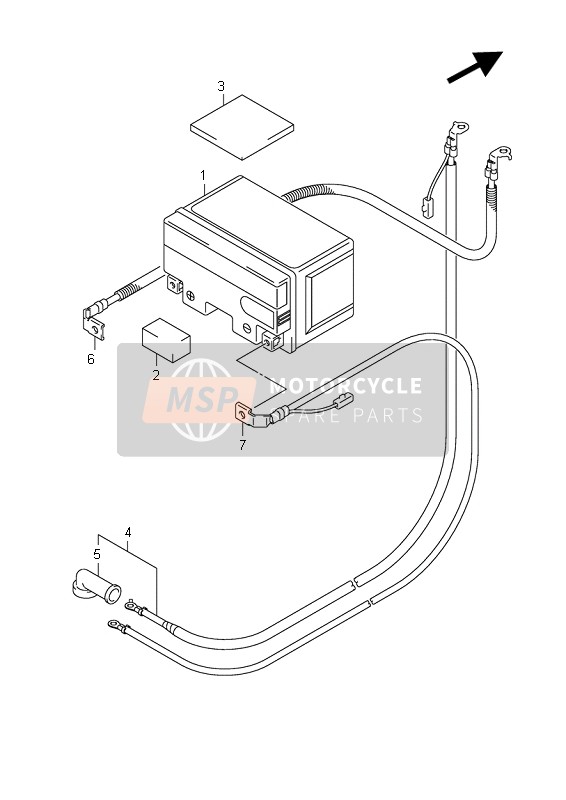 Suzuki AN400(Z) BURGMAN 2007 Battery for a 2007 Suzuki AN400(Z) BURGMAN